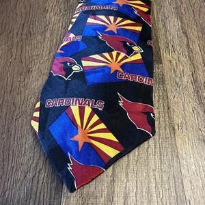 Arizona Cardinals Men's Necktie NFL Football 100% Silk AZ Flag Made In USA